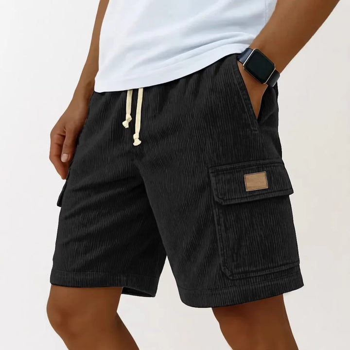 Matěj – Corduroy Shorts with Ribbed Texture
