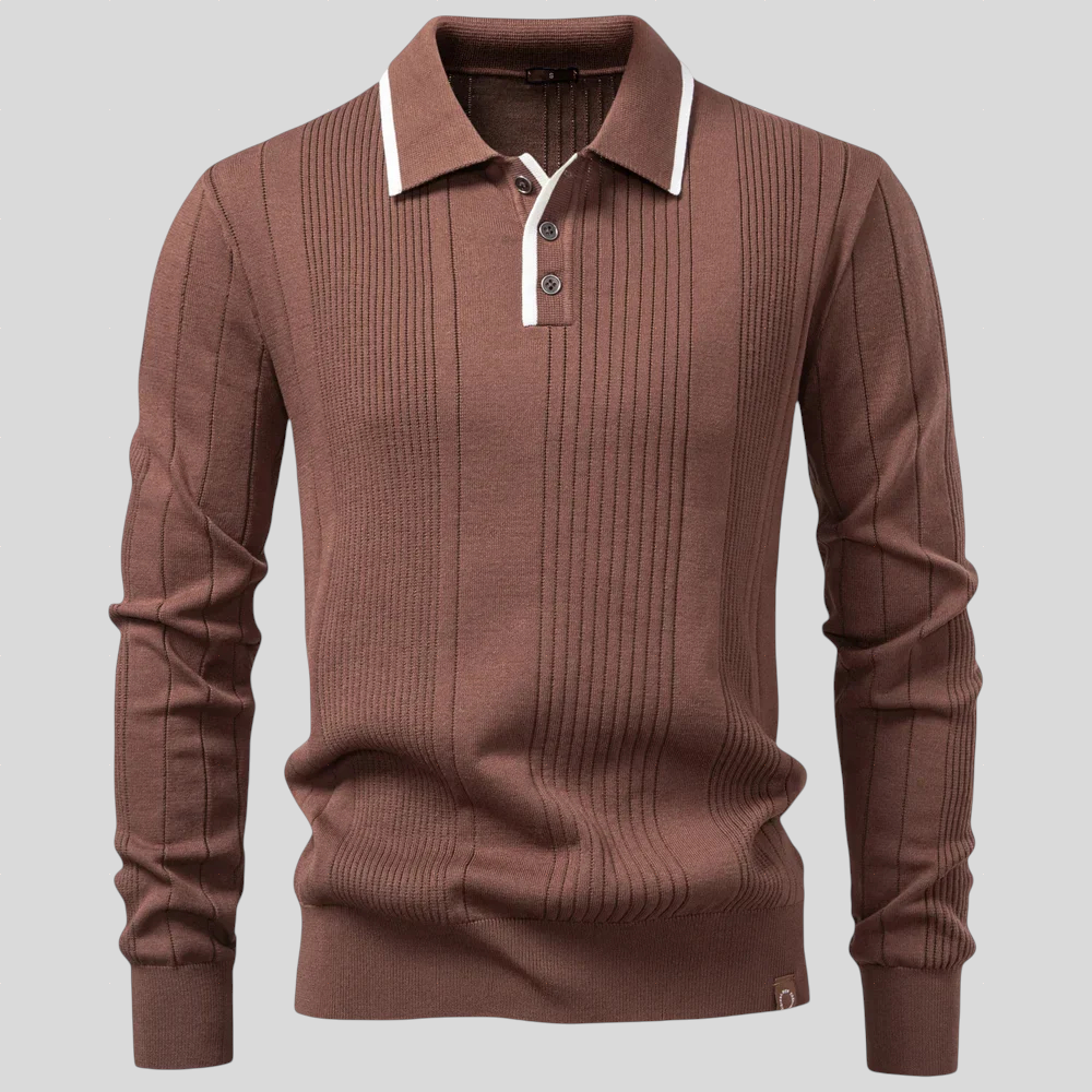 Padraig – Knitted Polo Shirt