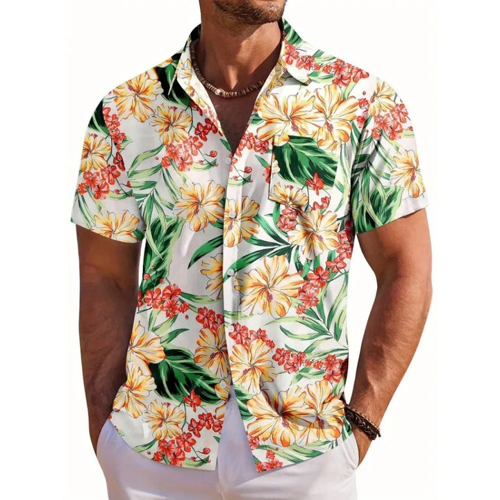 Lukáš – Hawaiian Floral Summer Shirt