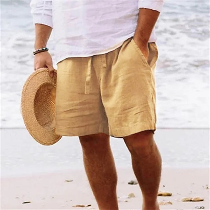 Fionn – Cotton-Linen Summer Shorts