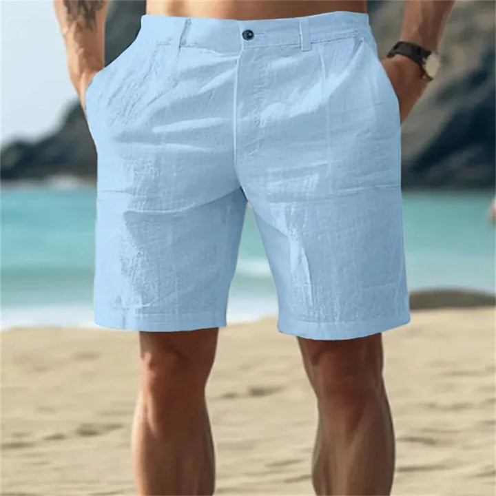 Tomás – Straight-Cut Linen Shorts