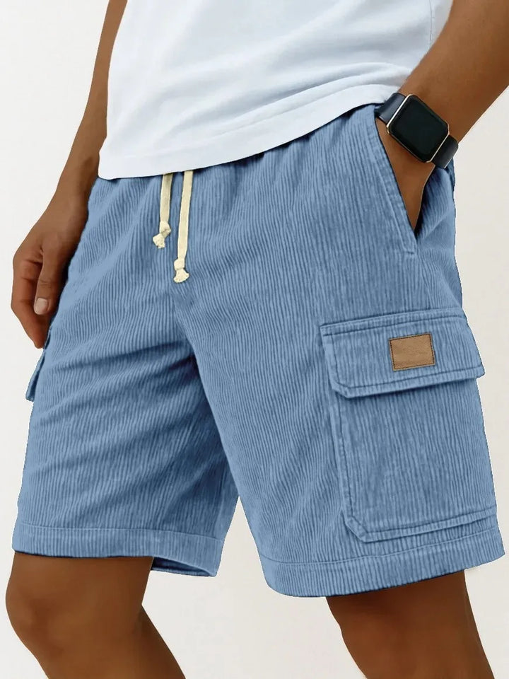 Matěj – Corduroy Shorts with Ribbed Texture