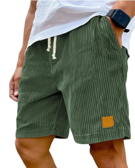 Matěj – Corduroy Shorts with Ribbed Texture
