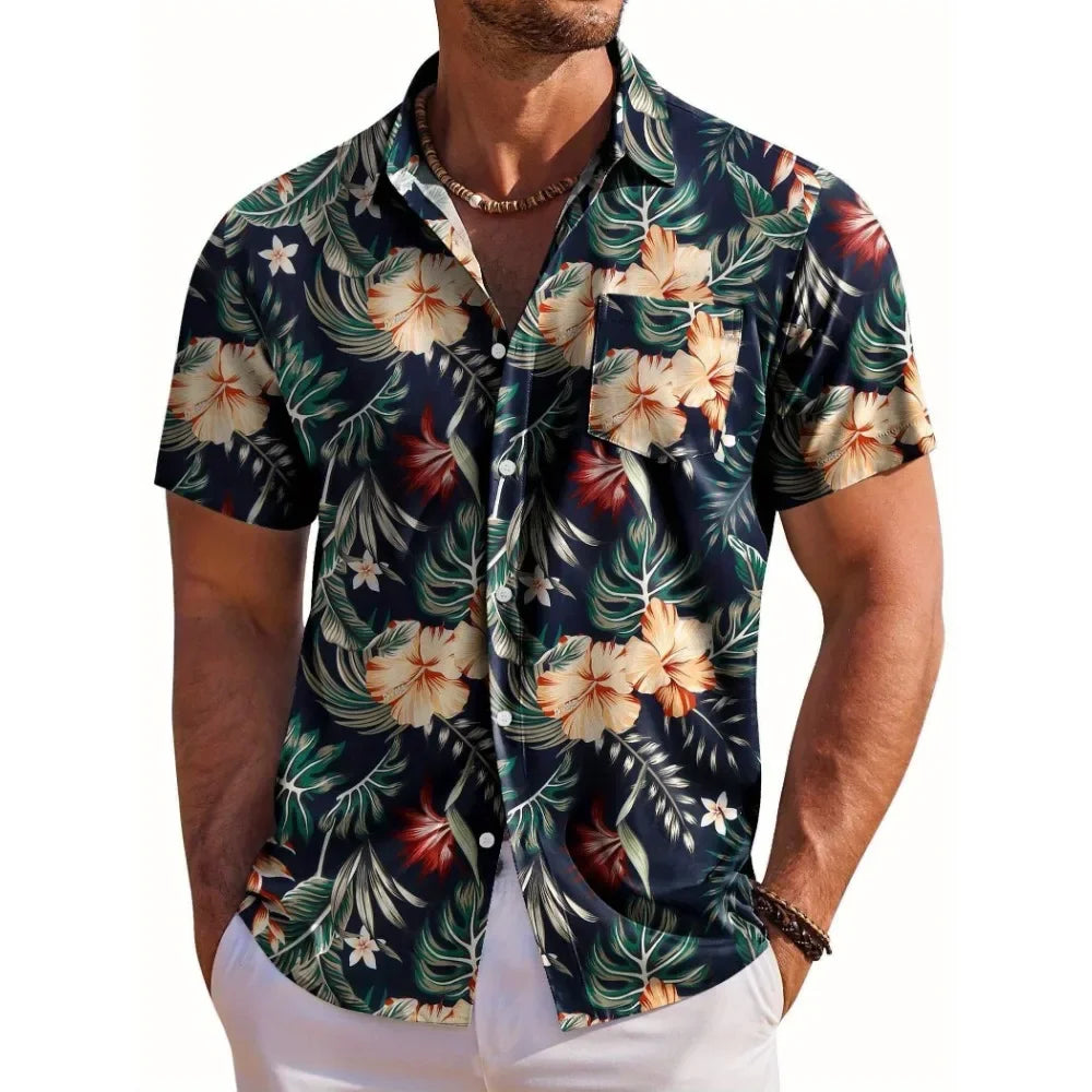 Lukáš – Hawaiian Floral Summer Shirt
