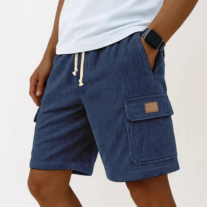 Matěj – Corduroy Shorts with Ribbed Texture