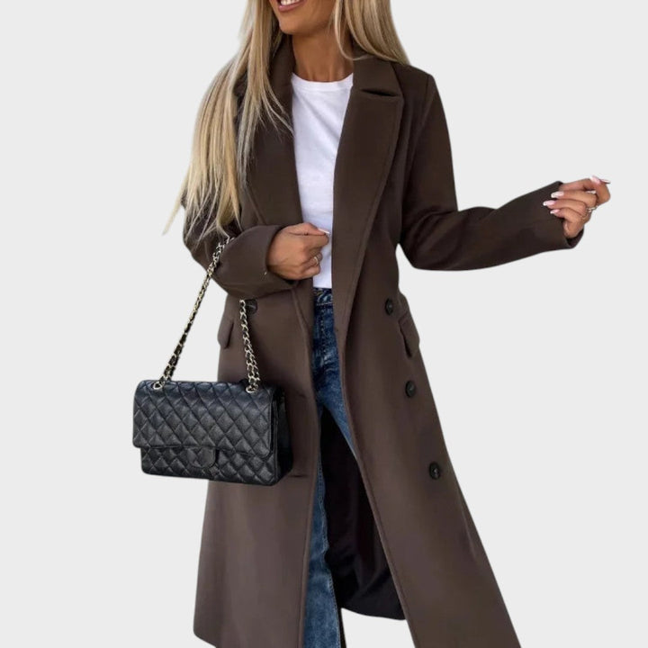 Anna – Double-Breasted Belted Coat