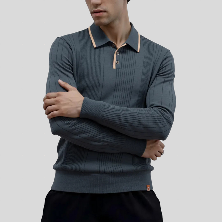 Padraig – Knitted Polo Shirt