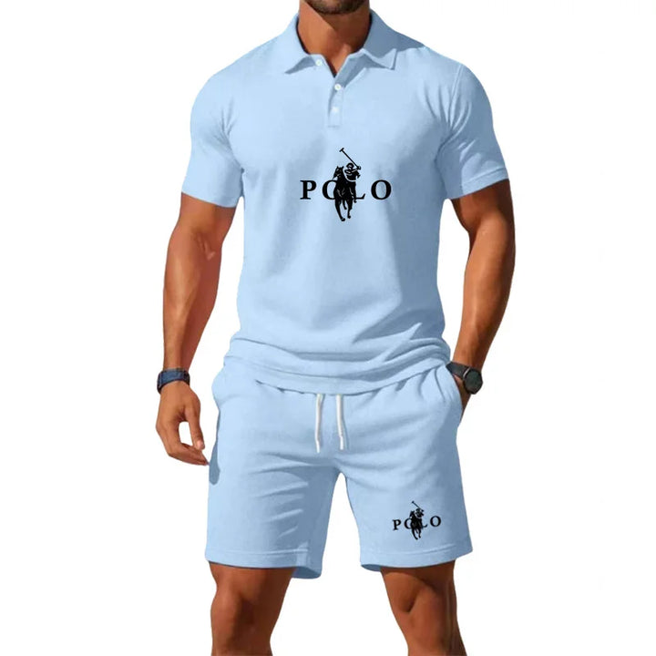 Conor – Sports Set with Half-Zip Polo and Shorts