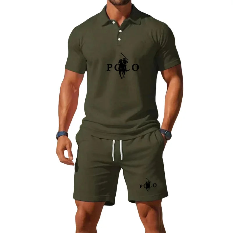 Conor – Sports Set with Half-Zip Polo and Shorts