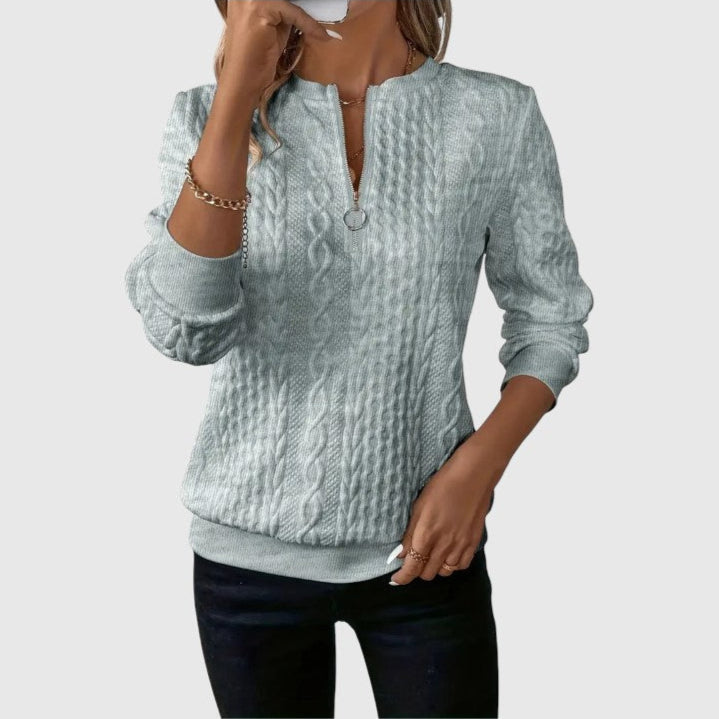 Annabelle – Florence Knitted Zip Cardigan
