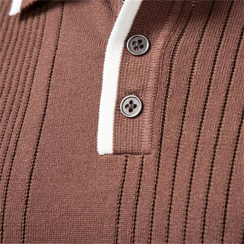 Padraig – Knitted Polo Shirt
