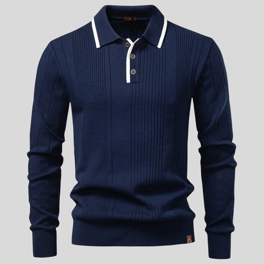 Padraig – Knitted Polo Shirt