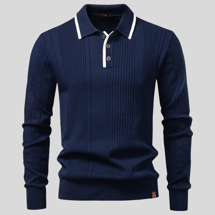 Padraig – Knitted Polo Shirt