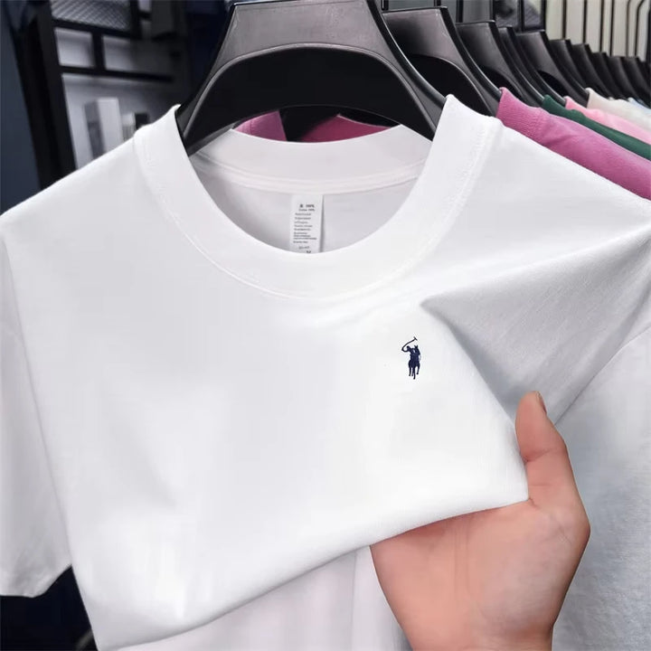 Lukáš – 100% Cotton Round-Neck T-Shirt