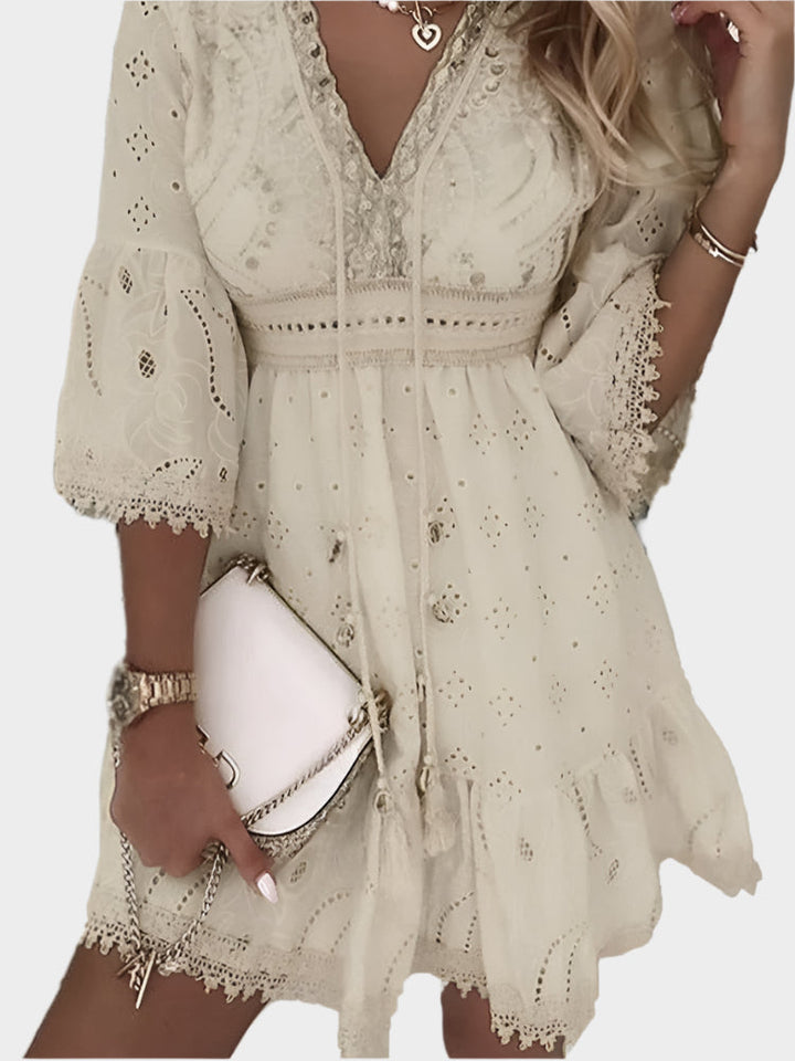 Sadhbh – Boho Summer Mini Dress
