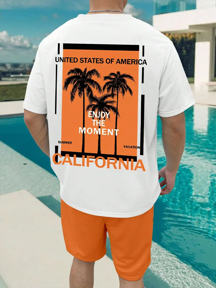 Tobias – T-Shirt and Shorts Set with Colour Gradient