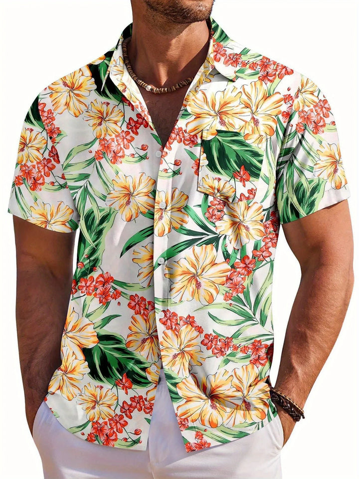 Lukáš – Hawaiian Floral Summer Shirt