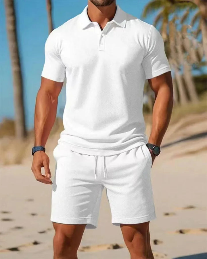 Michal – Polo and Shorts Set with Mesh Lining
