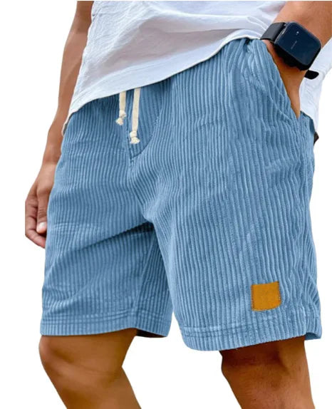 Matěj – Corduroy Shorts with Ribbed Texture