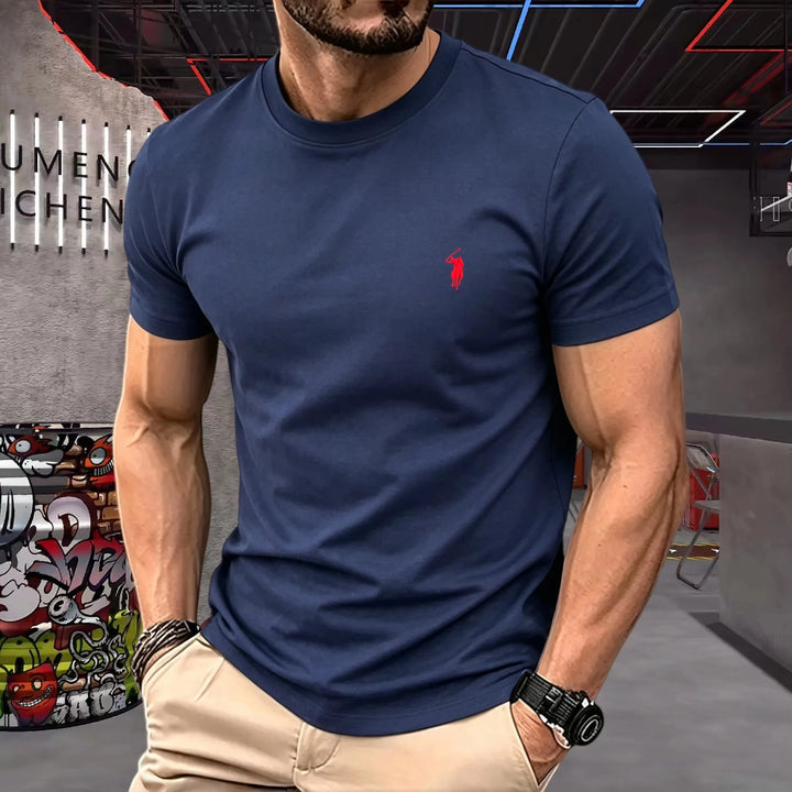 Lukáš – 100% Cotton Round-Neck T-Shirt