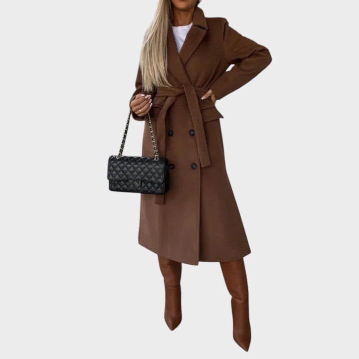 Anna – Double-Breasted Belted Coat