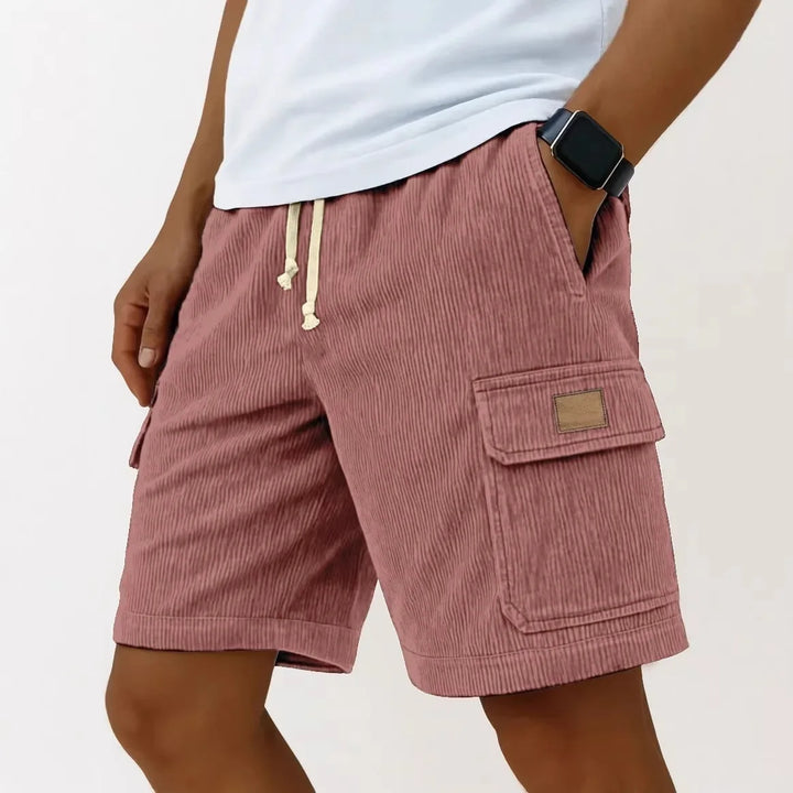 Matěj – Corduroy Shorts with Ribbed Texture