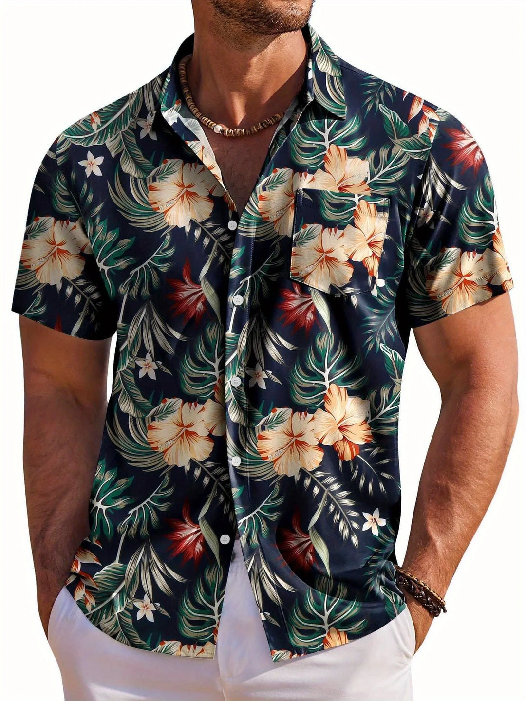 Lukáš – Hawaiian Floral Summer Shirt