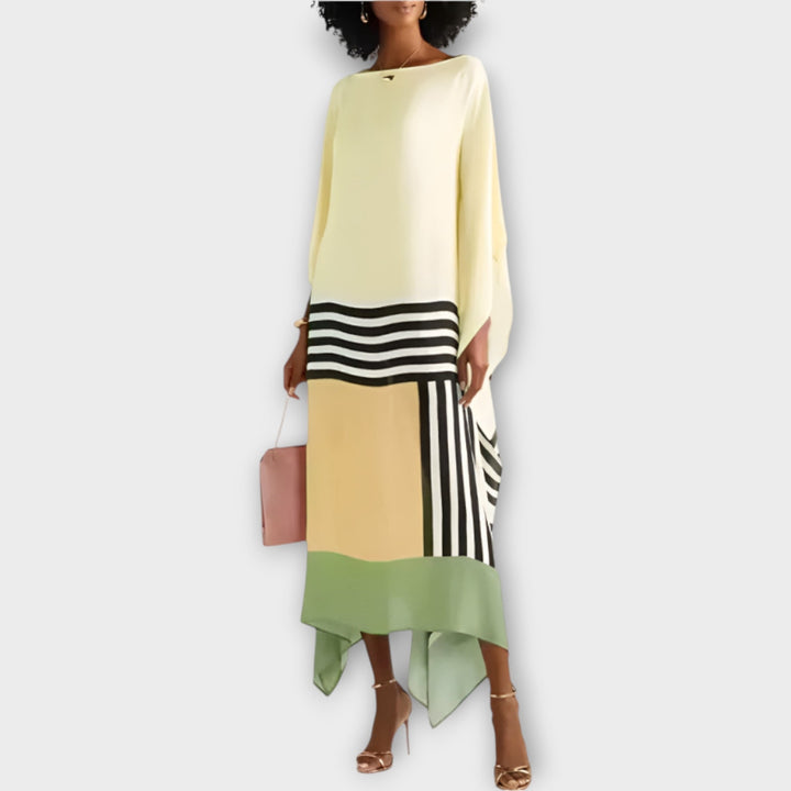 Saoirse – Kaftan with Linear Pattern
