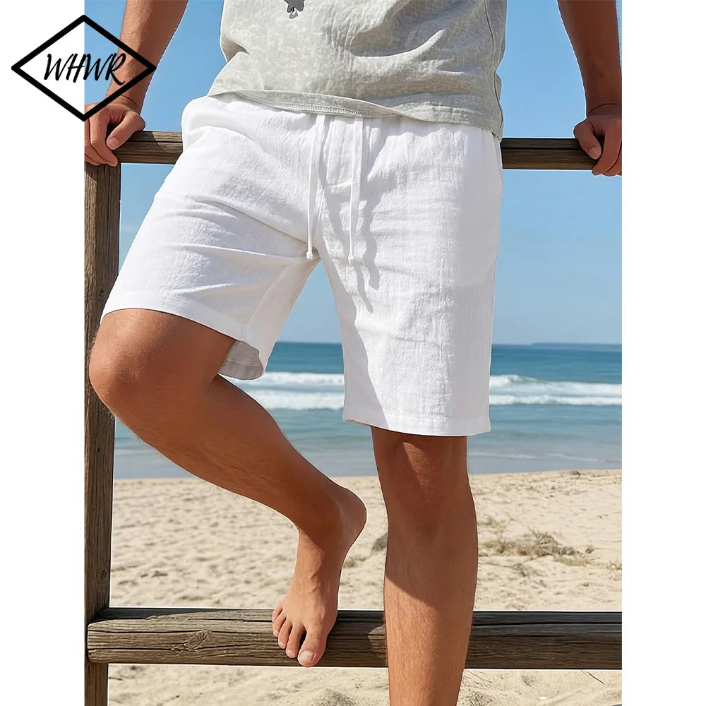 Ondřej – Solid-Colour Shorts with Elastic Waist