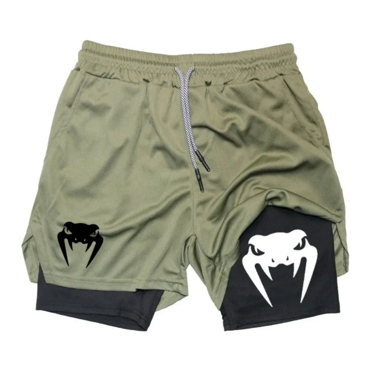 Vojtěch – 2-in-1 Double-Layer Sports Shorts