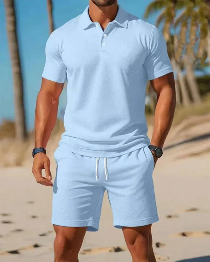 Patrik – Polo Shirt and Mesh Shorts Set