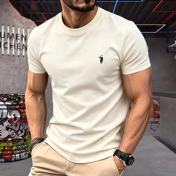 Lukáš – 100% Cotton Round-Neck T-Shirt