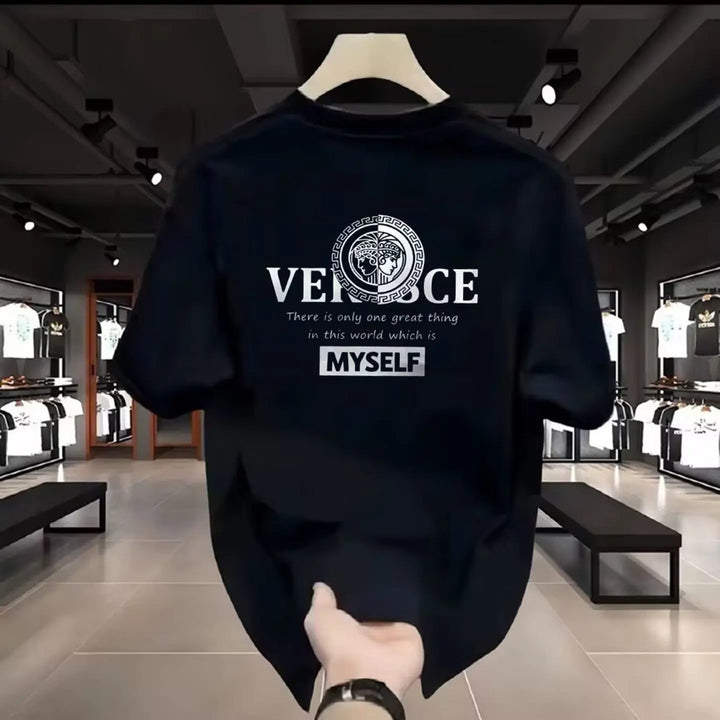 Vinnie – Medallion Graphic Print T-Shirt