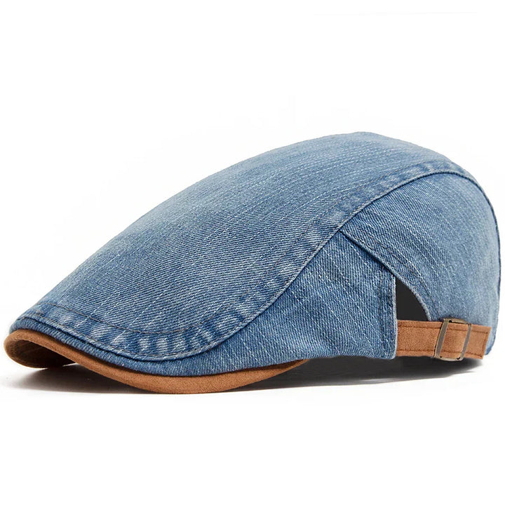 Petr – Premium Denim Flat Cap