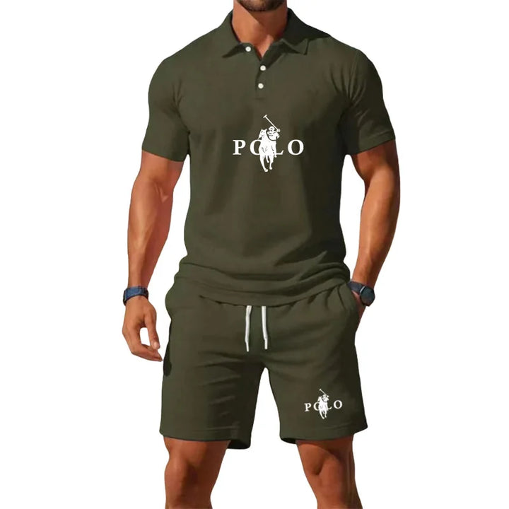 Conor – Sports Set with Half-Zip Polo and Shorts