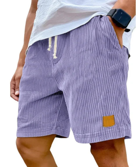 Matěj – Corduroy Shorts with Ribbed Texture