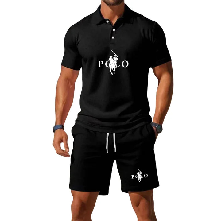 Conor – Sports Set with Half-Zip Polo and Shorts