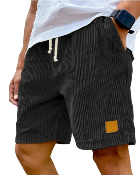 Matěj – Corduroy Shorts with Ribbed Texture