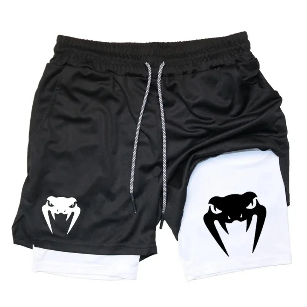 Vojtěch – 2-in-1 Double-Layer Sports Shorts