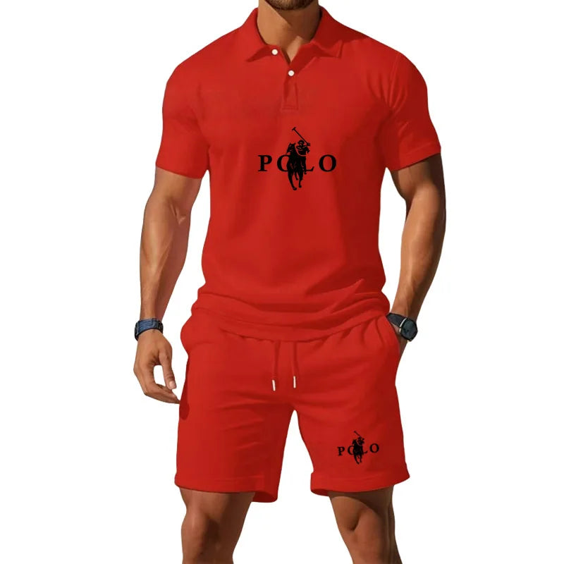 Conor – Sports Set with Half-Zip Polo and Shorts