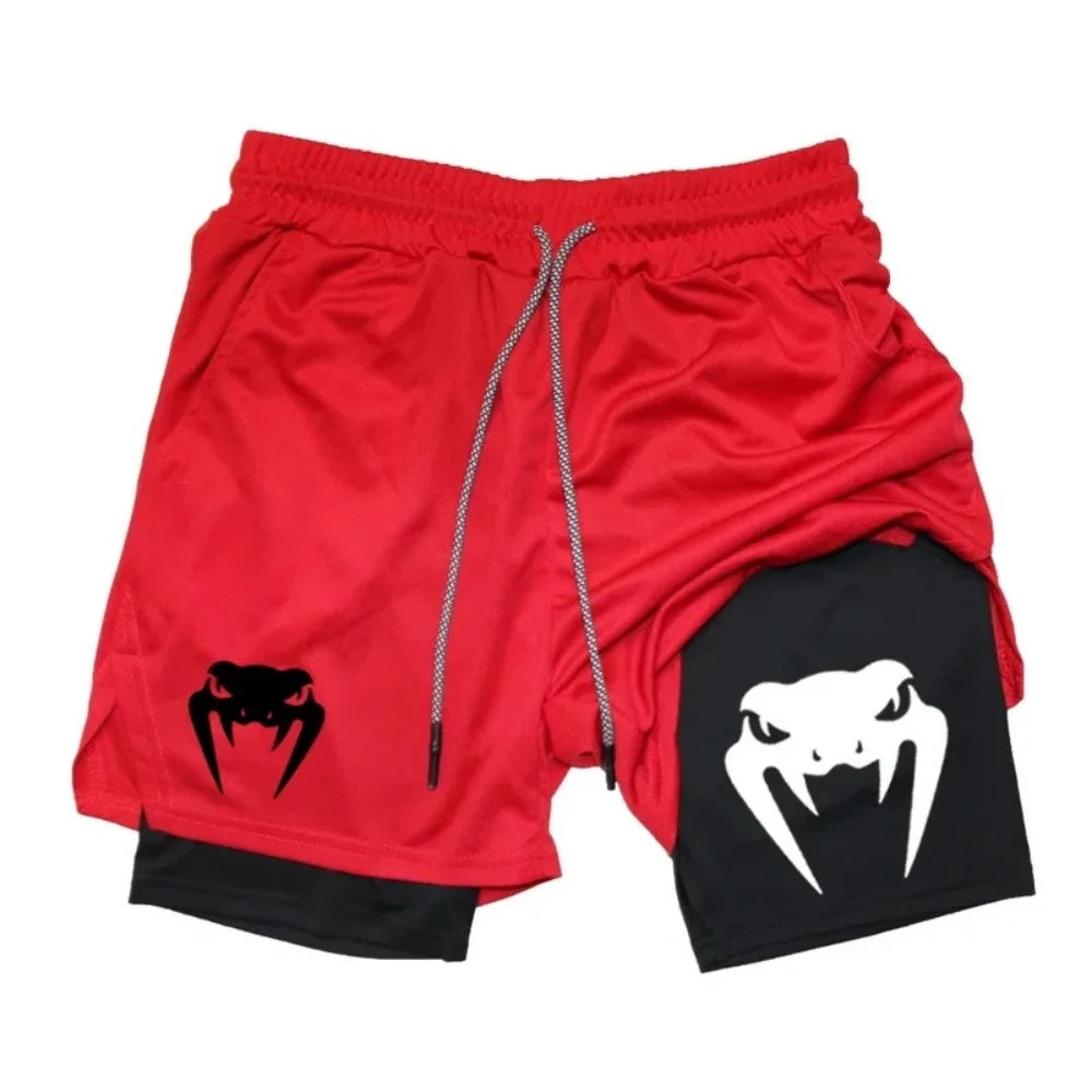 Vojtěch – 2-in-1 Double-Layer Sports Shorts