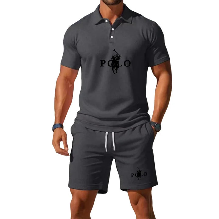 Conor – Sports Set with Half-Zip Polo and Shorts