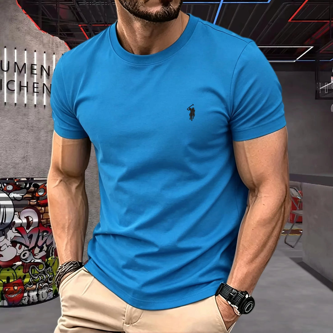 Lukáš – 100% Cotton Round-Neck T-Shirt