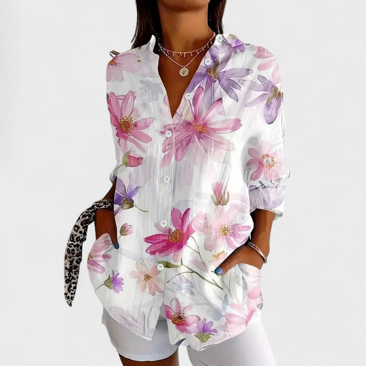 Sophie – Colourful Patterned Blouse