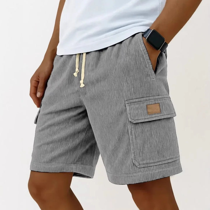 Matěj – Corduroy Shorts with Ribbed Texture