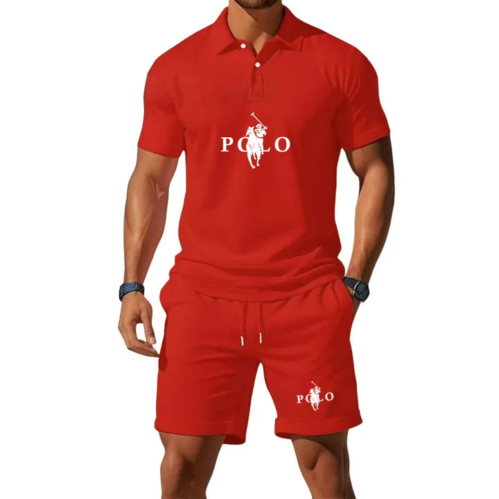 Conor – Sports Set with Half-Zip Polo and Shorts