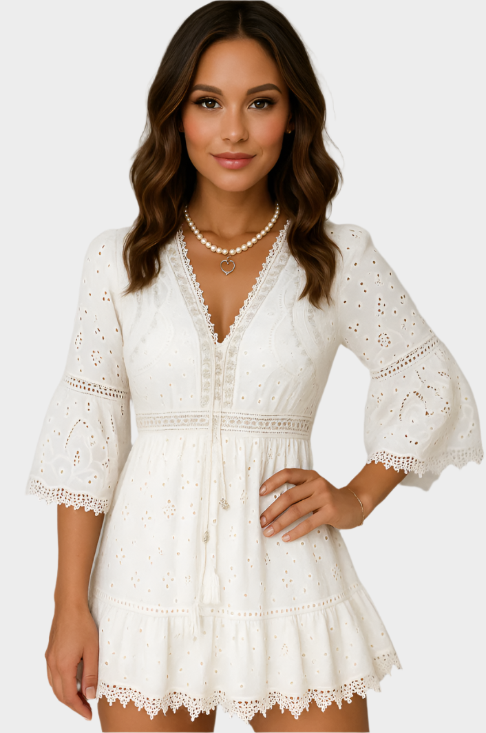 Sadhbh – Boho Summer Mini Dress