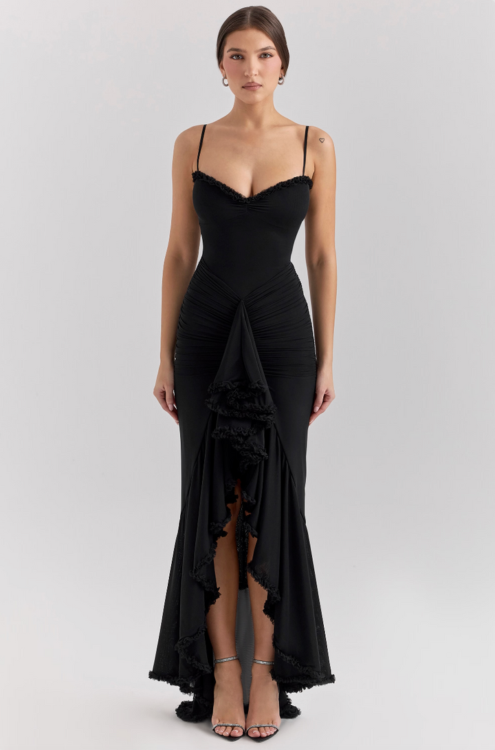 Sorcha – Dress with Gathered Ruffle