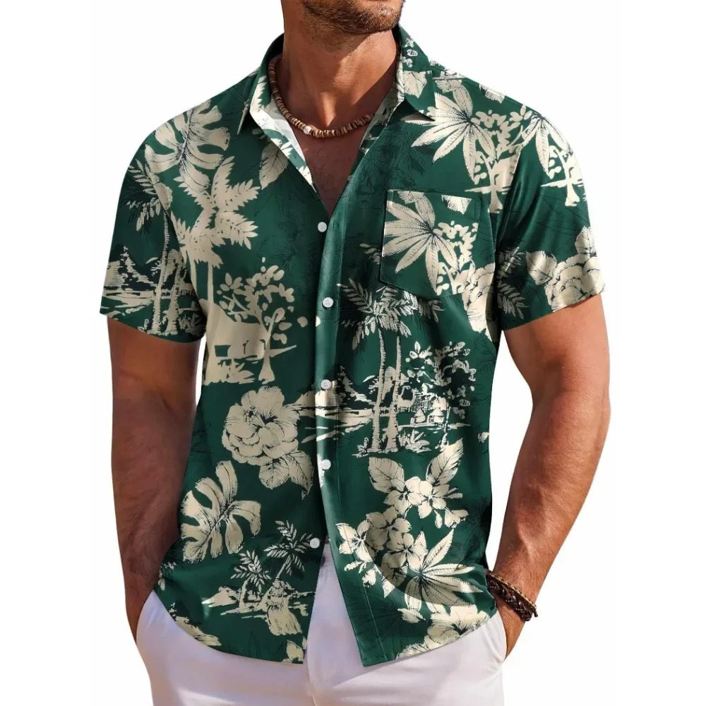 Lukáš – Hawaiian Floral Summer Shirt