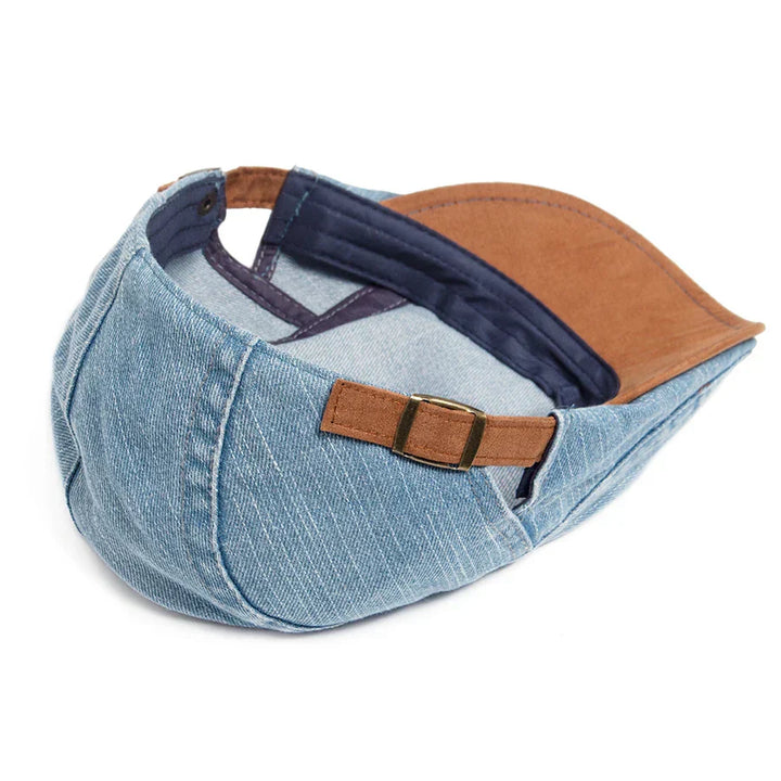 Petr – Premium Denim Flat Cap